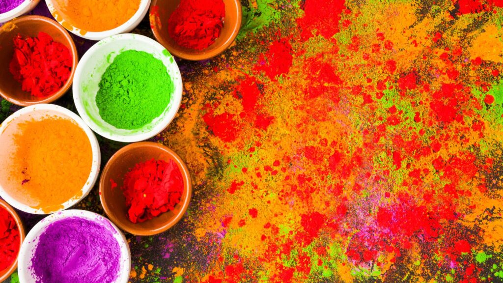 holi colours