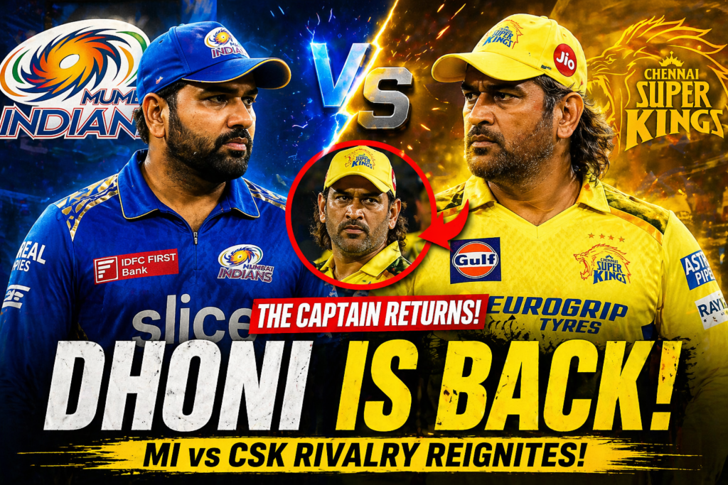 Captain Returns: Dhoni